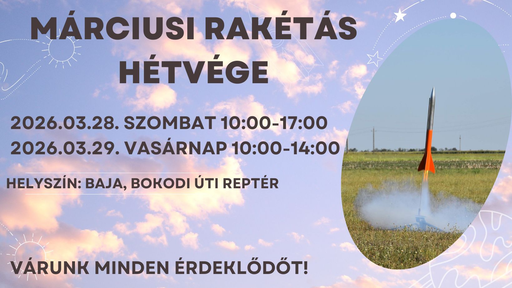 Read more about the article Rakétás hétvége 2026.03.28-29.